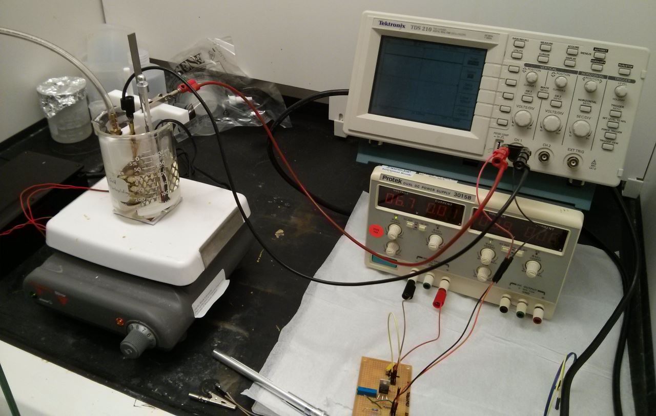 Gold electroplating in the cleanroom